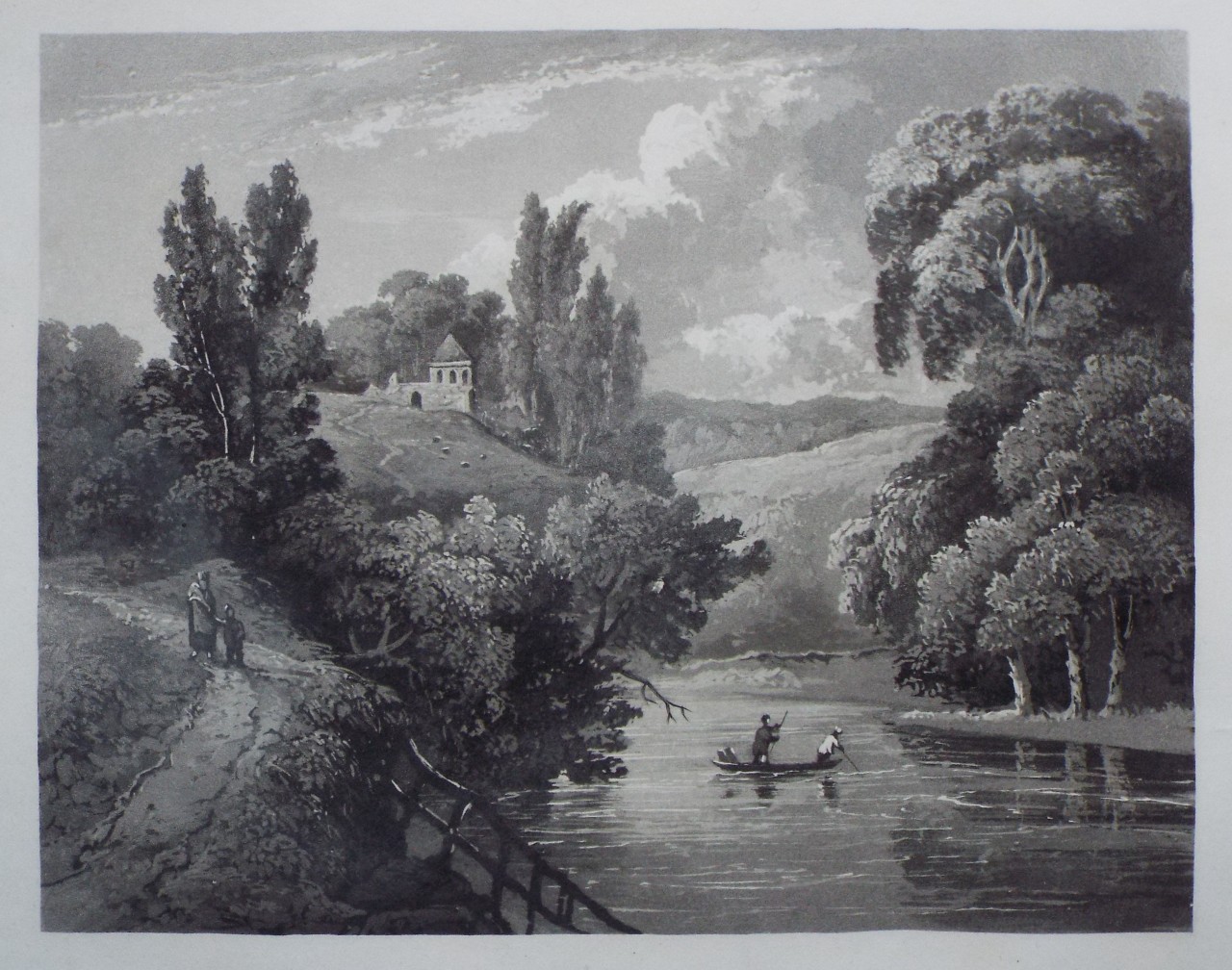 Aquatint - Claverton (?) - Fielding