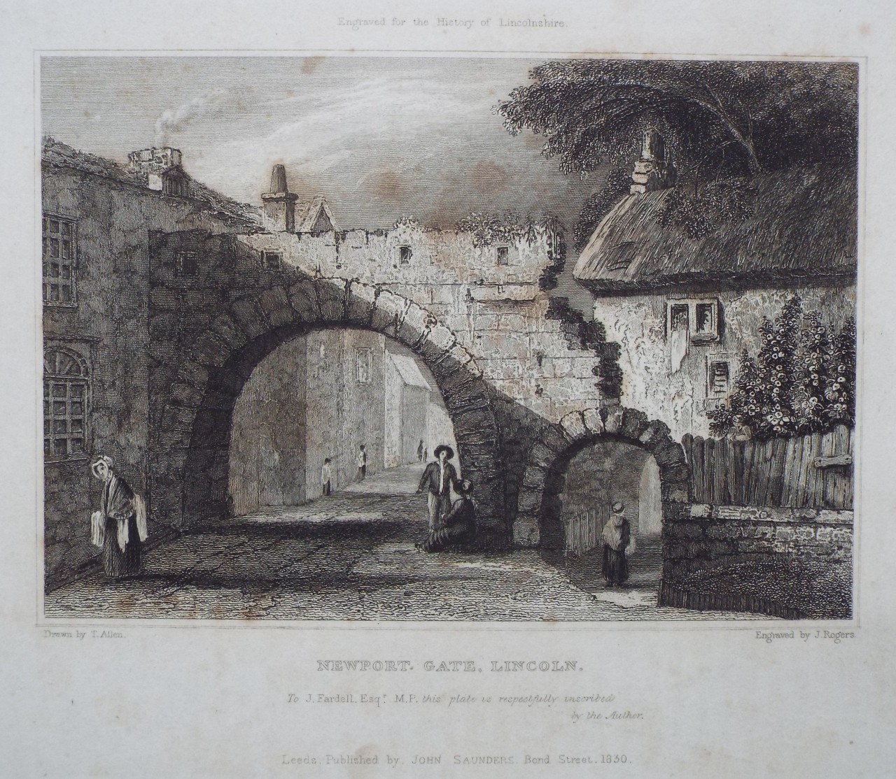 Print - Newport Gate, Lincoln. - Rogers