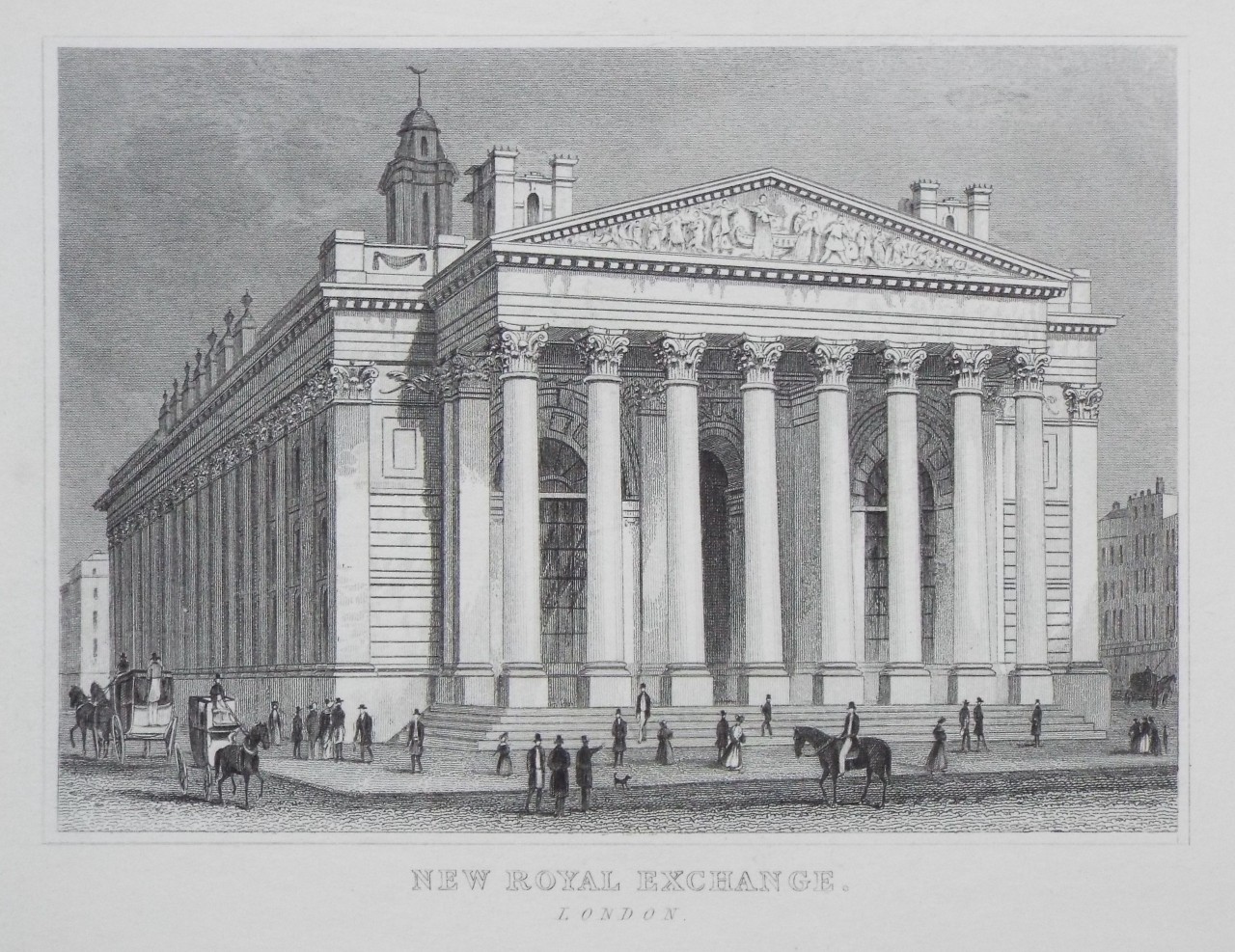 Print - The New Royal Exchange. London
