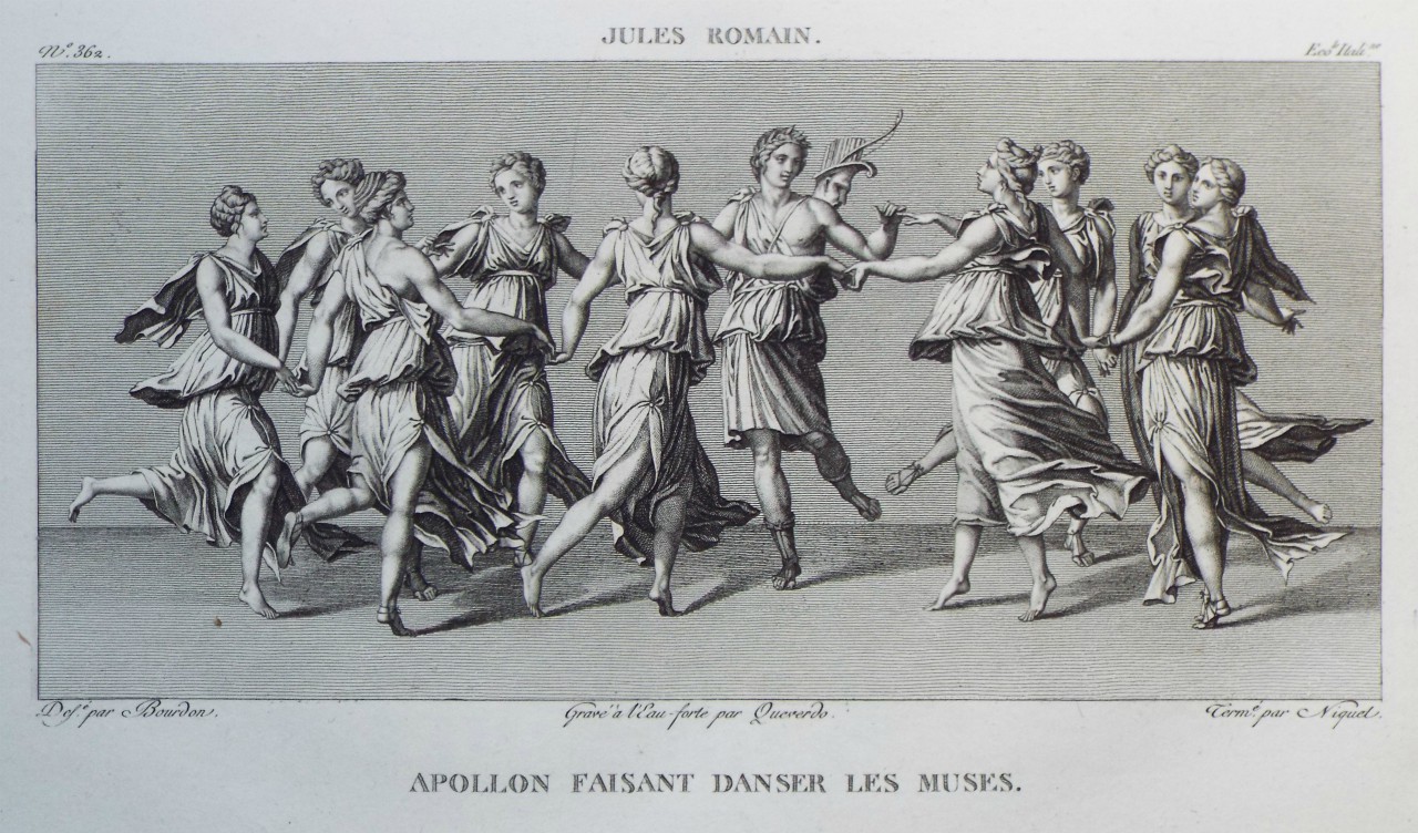 Print - Apollon Faisant Danser le Muses.