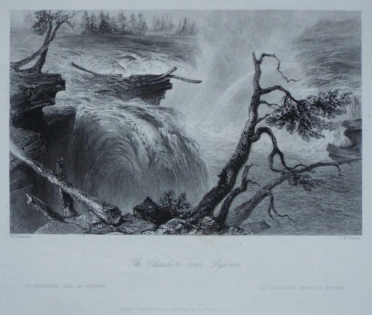 Print - The Chaudier near Bytown. - Topham