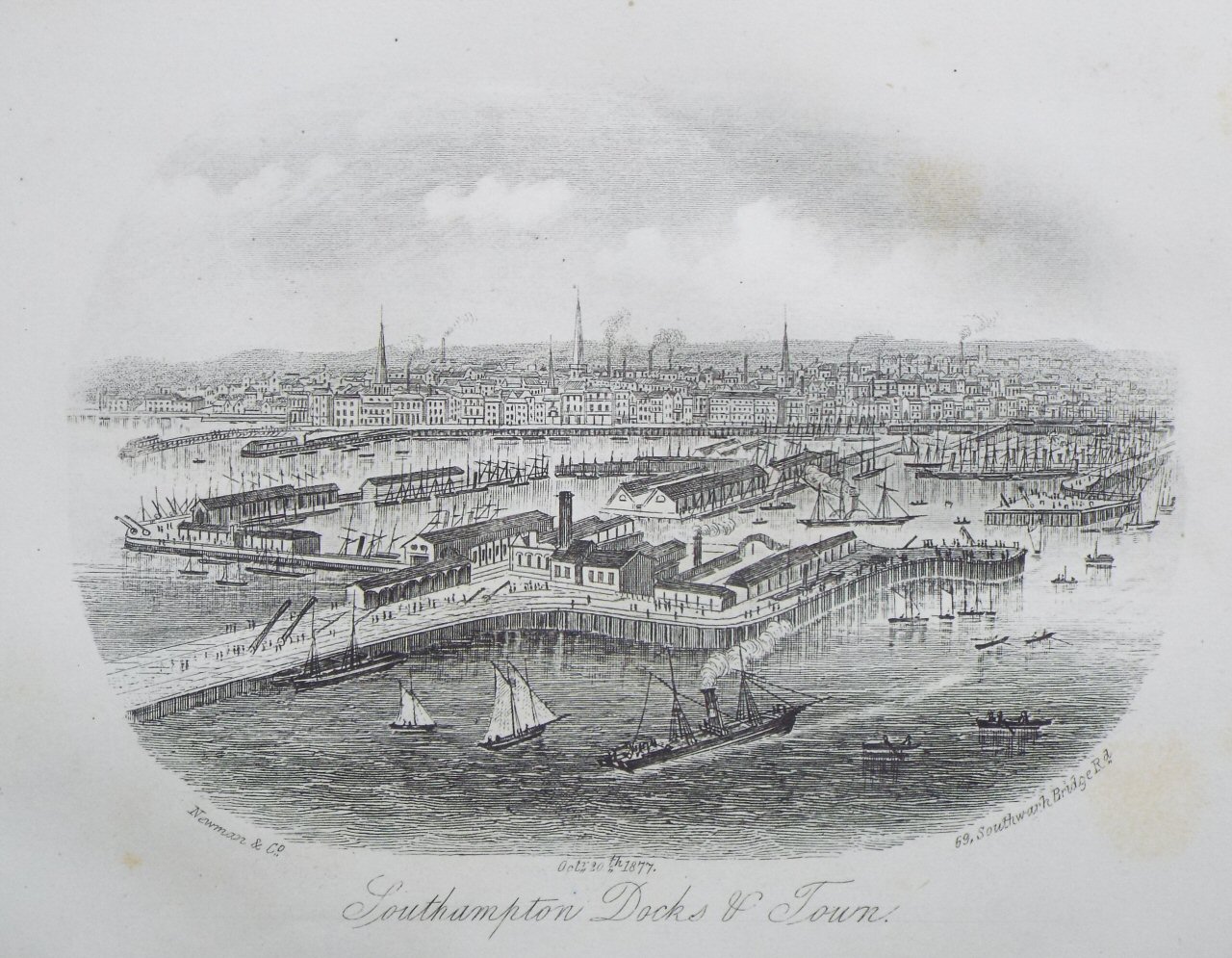 Steel Vignette - Southampton Docks & Town - Newman