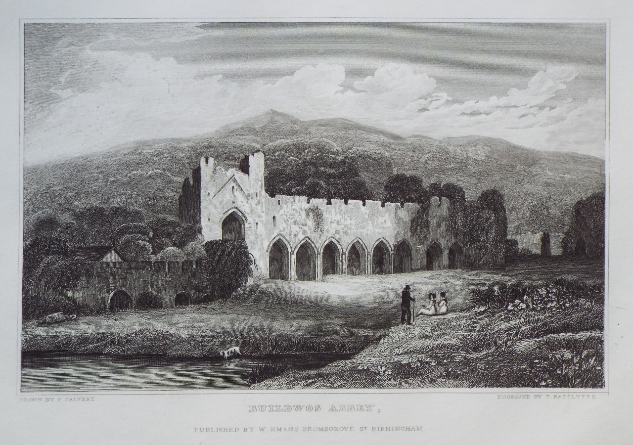 Print - Buildwas Abbey. - Radclyffe