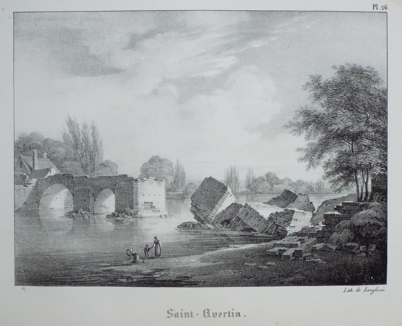 Lithograph - Cinq-Avertin.