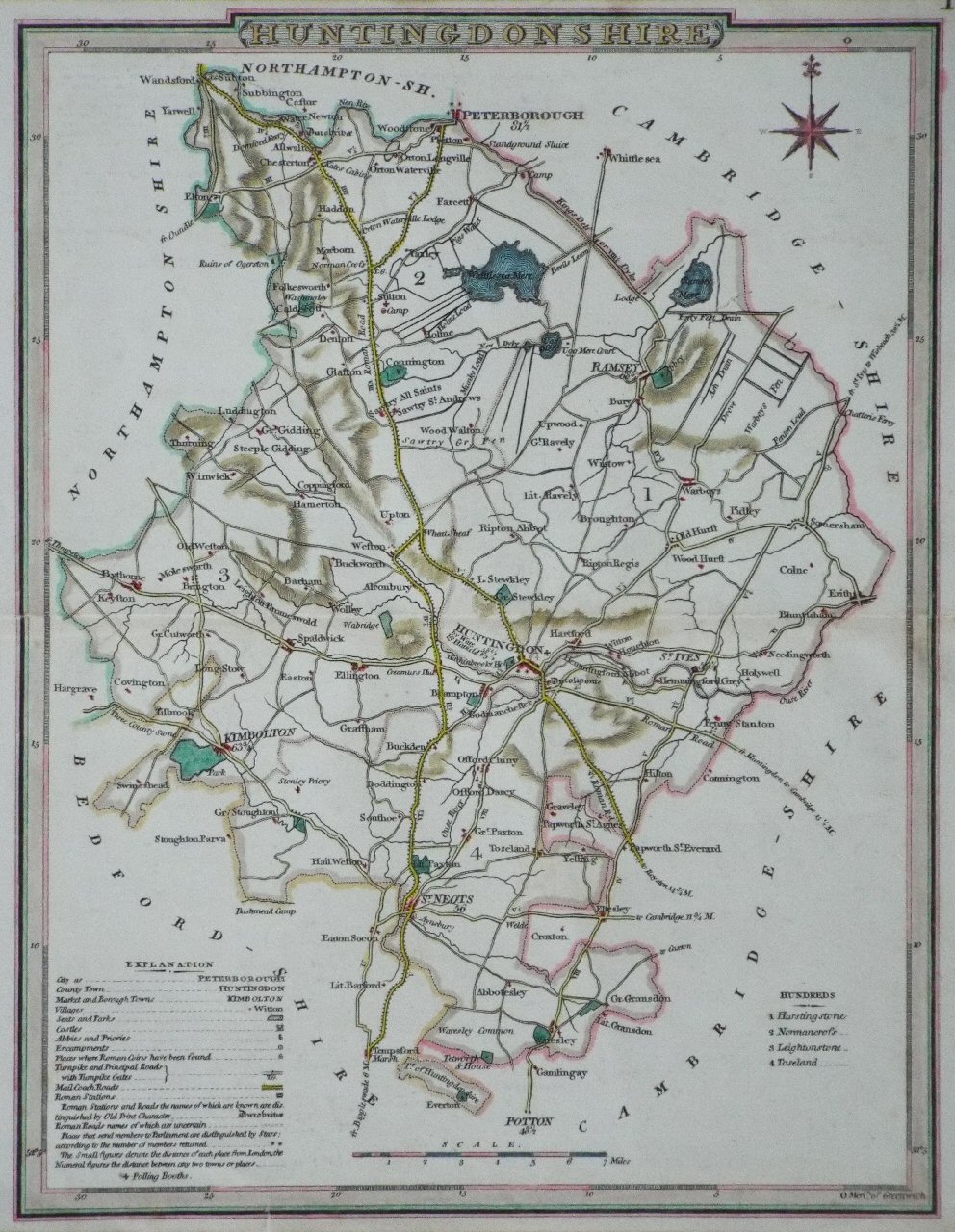 Map of Huntingdonshire