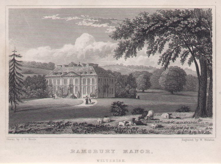 Print - Ramsbury Manor, Wiltshire. - Watkins