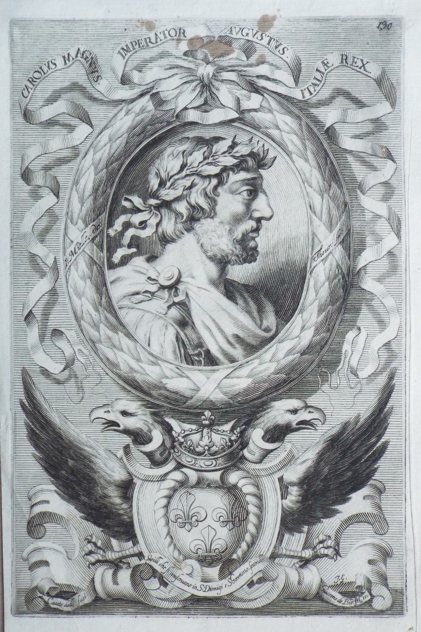 Print - Carolus Magnus. Imperator Augustus. Italiae Rex.  - Thourneysen