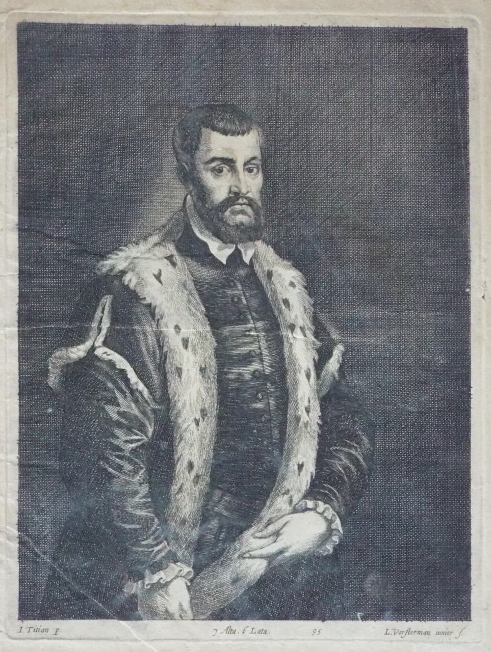 Print - Man with an Ermine Coat - Vorsterman