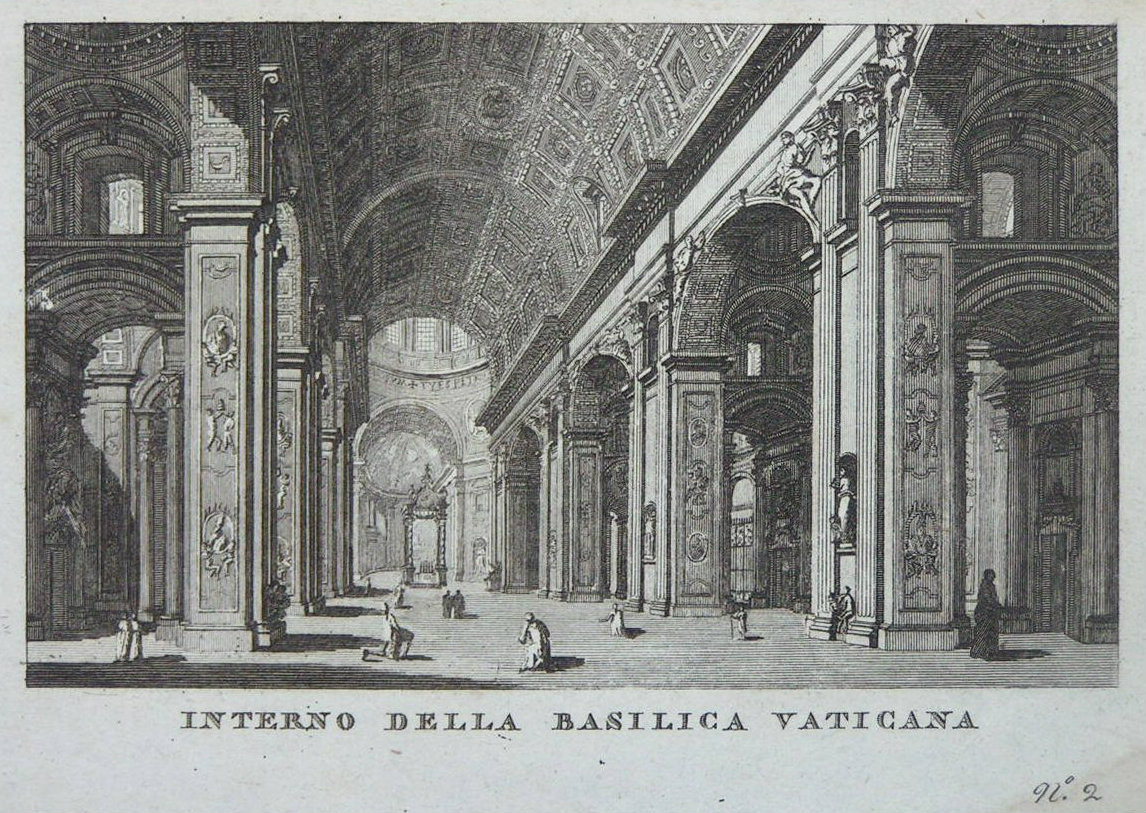 Print - Interno della Basilica Vaticana