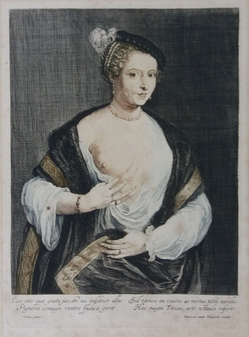 Etching - Venetian Courtesan or Titian's Mistress - Vorsterman