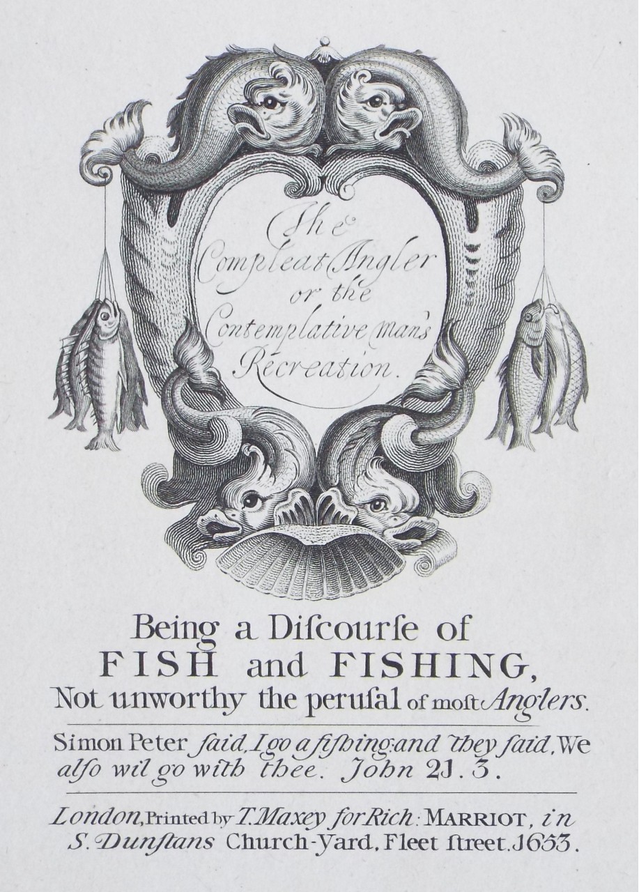 Print - The Compleat Angler or the Contemplative Man's Recreation.