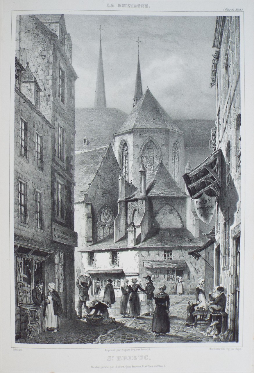 Lithograph - St. Brieuc.