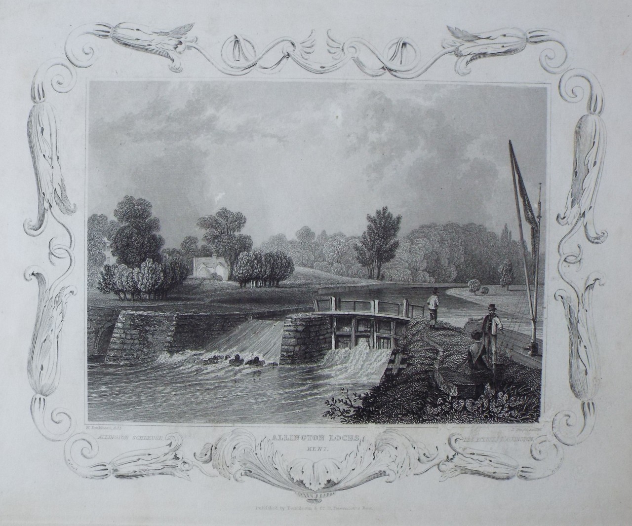 Print - Allington Locks Kent. - Tingle