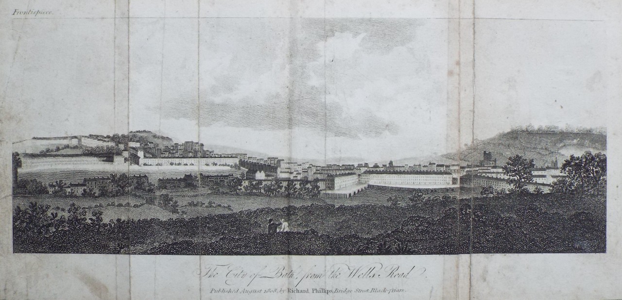Print - The City of Bath from the Wells Road.