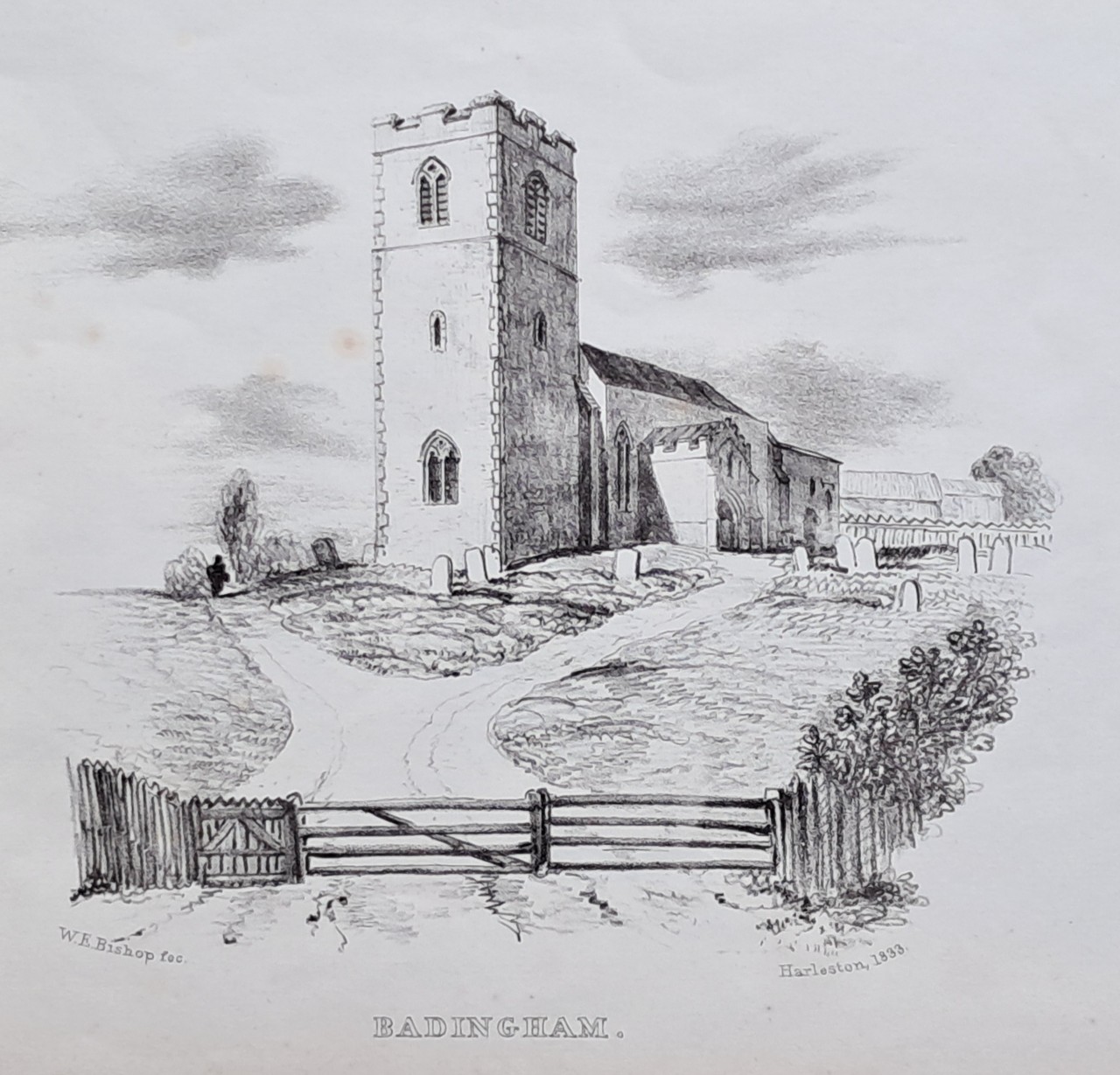 Etching - Badingham. - 