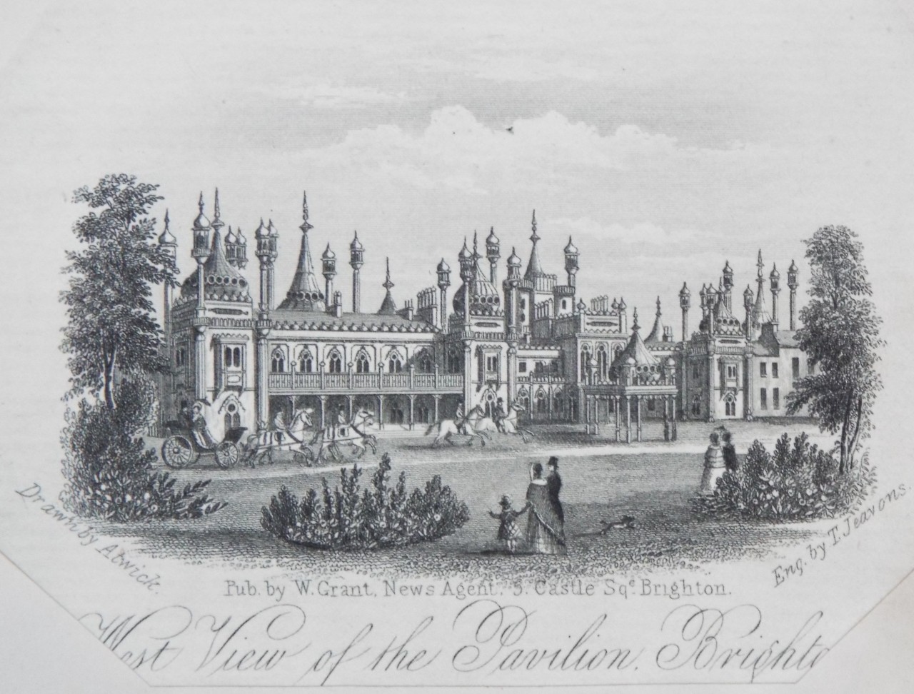 Steel Vignette - West View of the Pavilion, Brighton. - Jeavons