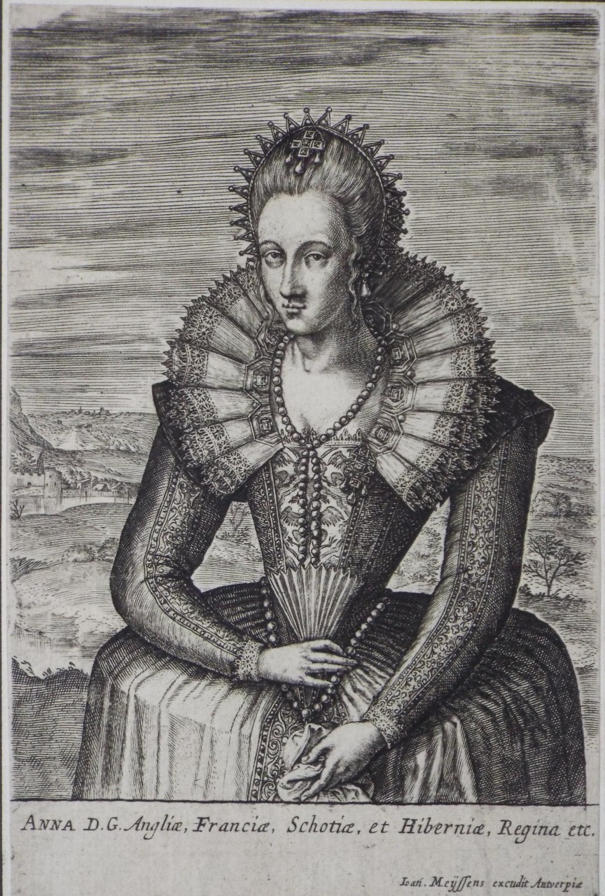 Print - Anna D. G. Angliae, Franciae, Scotiae, et Hiberniae, Regina etc.