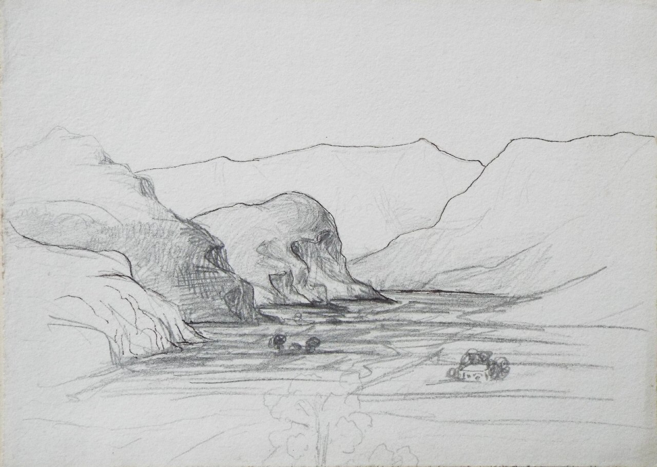 Pencil sketch - (Valley)