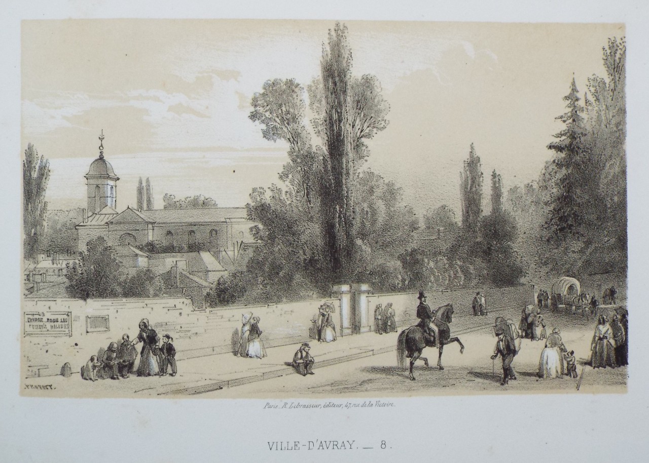 Lithograph - Ville-d'Avray. - 