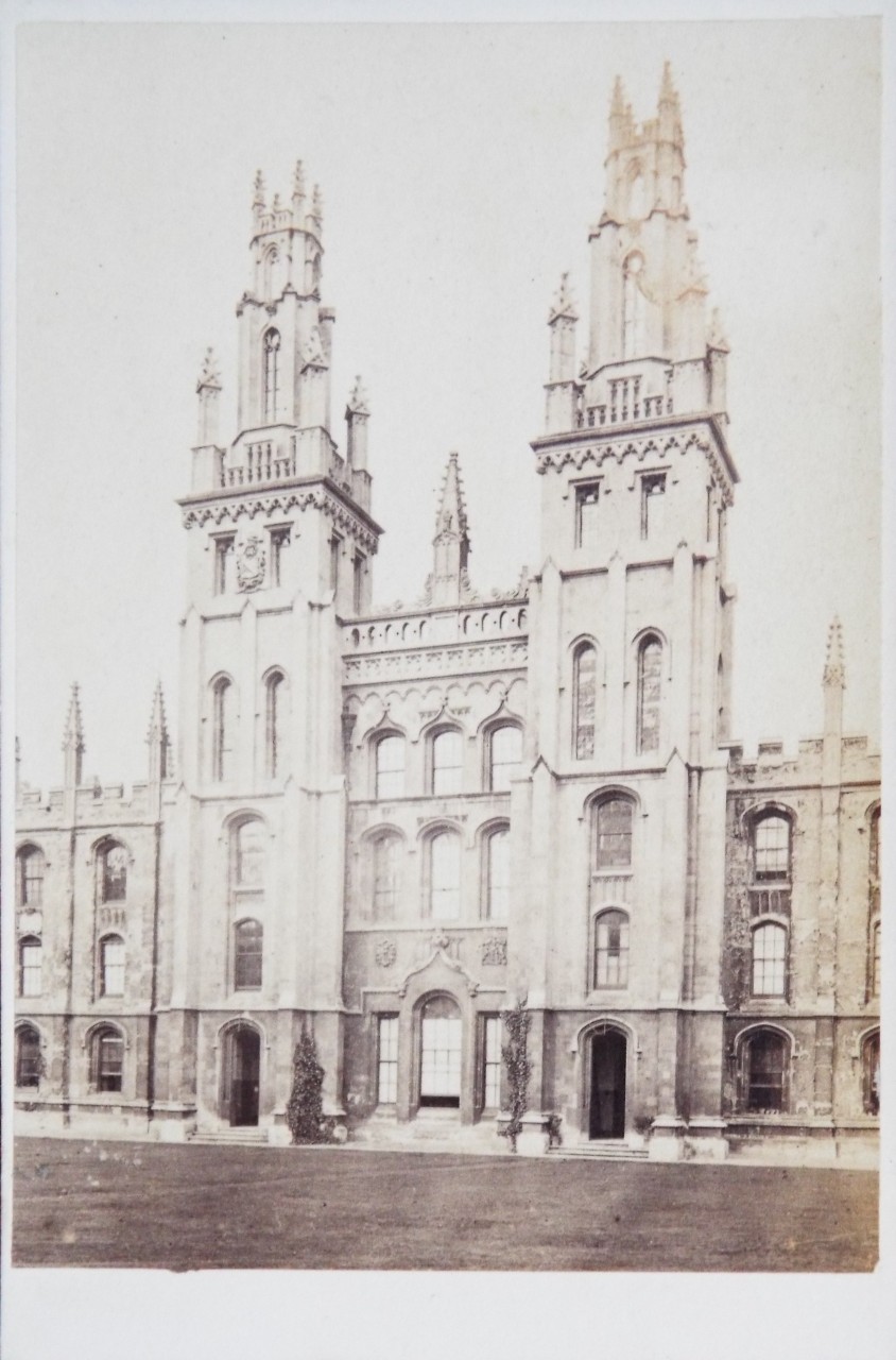 Photograph - All Soul's College Chinese Towers, Oxford