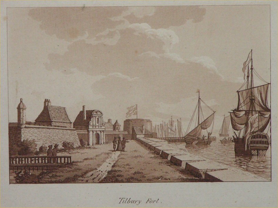 Aquatint - Tilbury Fort. - Ireland