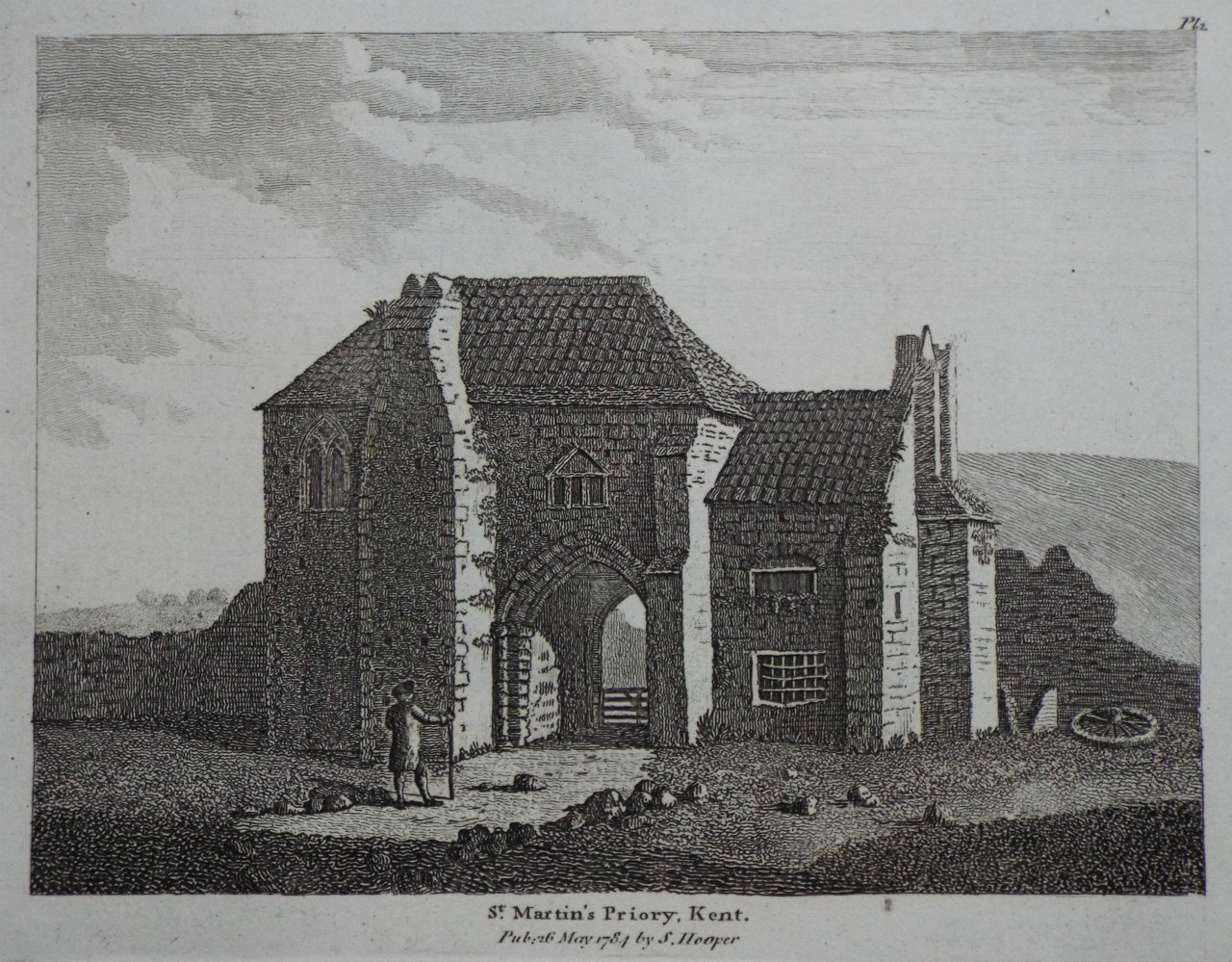 Print - St. Martin's Priory, Kent.