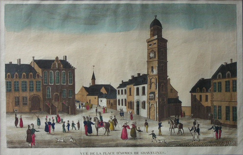 Print - Vue de la Place d'Armes de Gravelines.