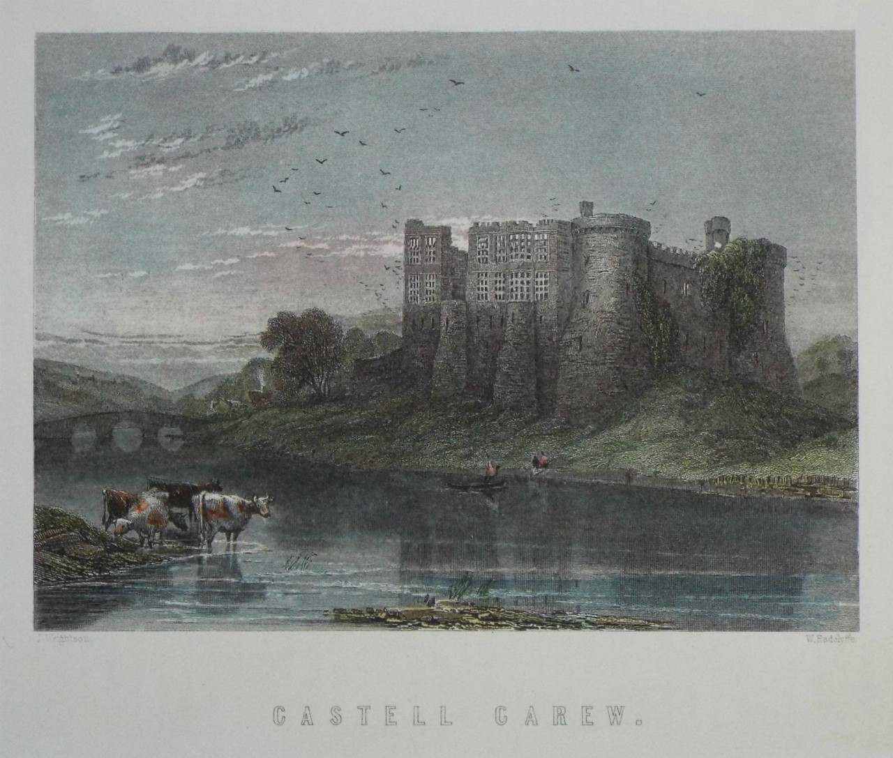 Print - Castell Carew. - Radclyffe