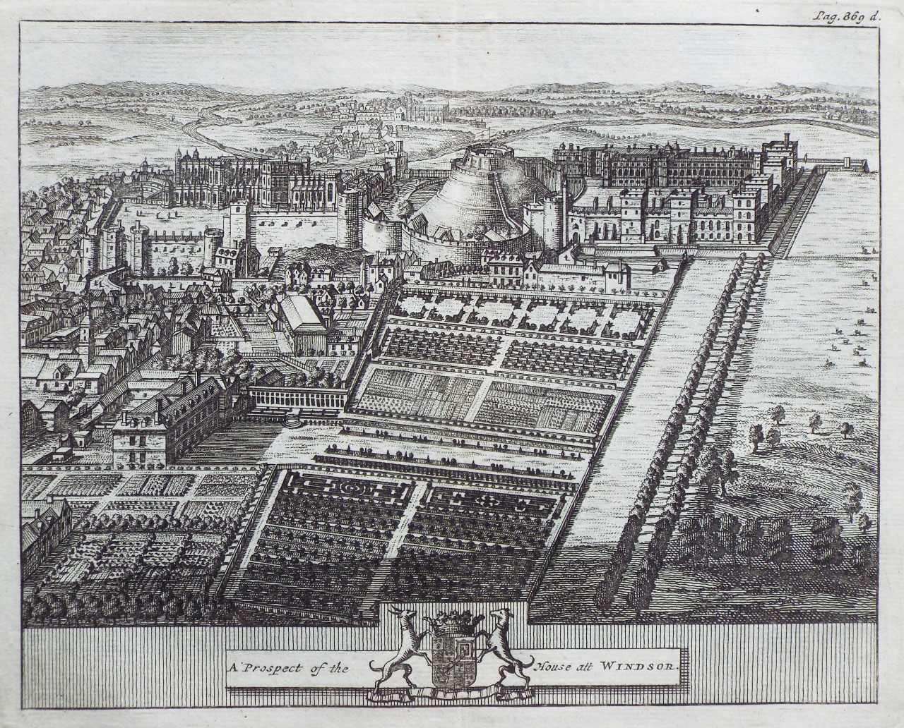 Print - A Prospect of the House att Windsor.