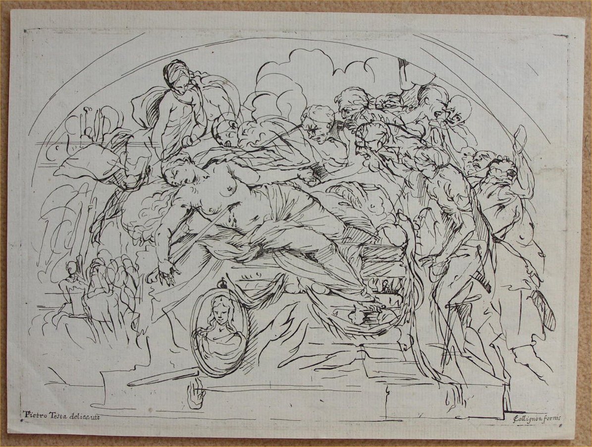 Etching - The Death of Dido - Collignon