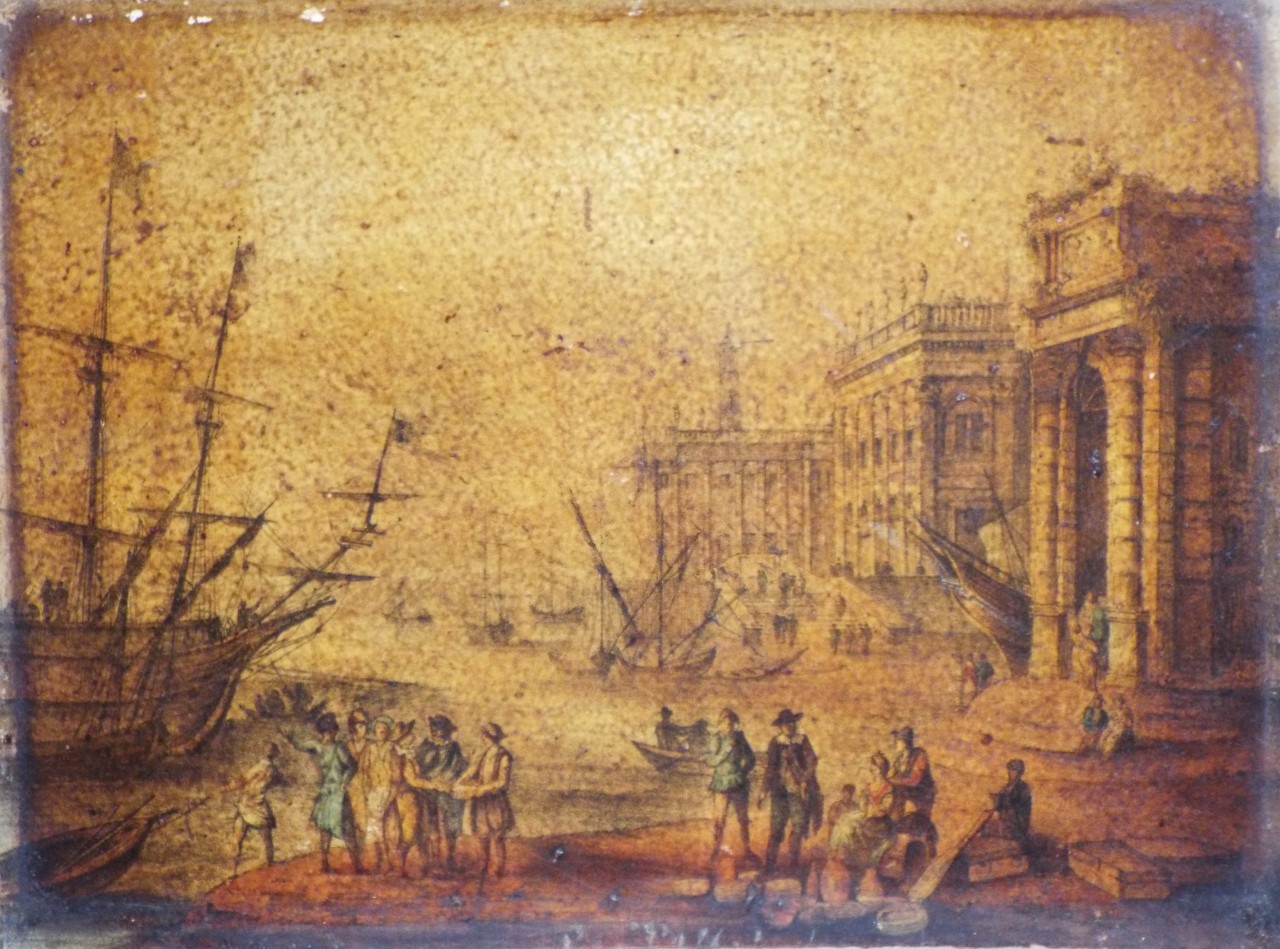 Lithograph - 2. A Sea-Port.