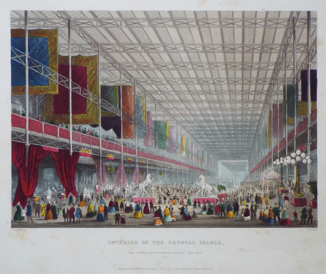 Print - Interior of the Crystal Palace, or Great Building for International Exhibition, Hyde Park. No.3. - 