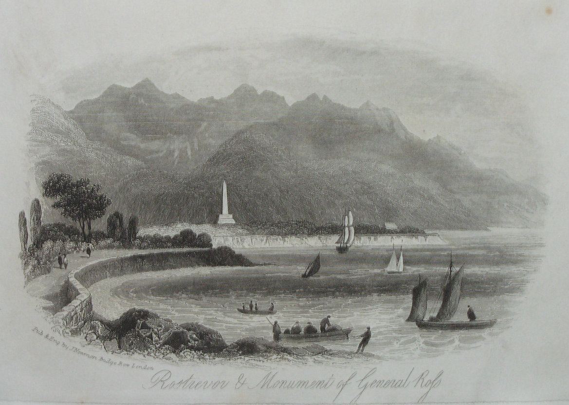 Steel Vignette - Rostrevor & Monument of General Ross. - Newman