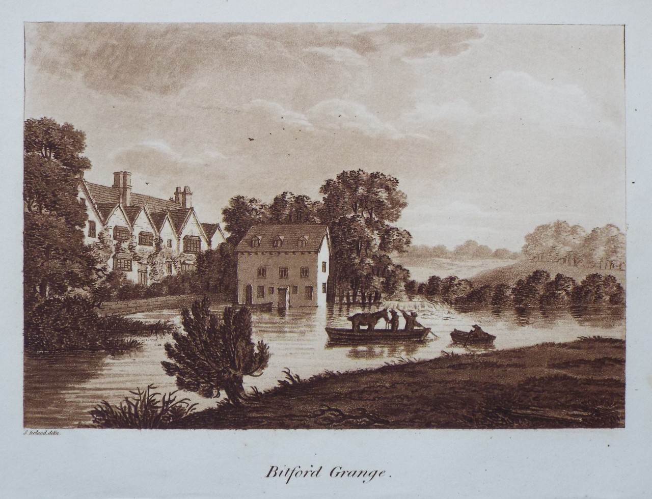 Aquatint - Bitford Grange. - Ireland