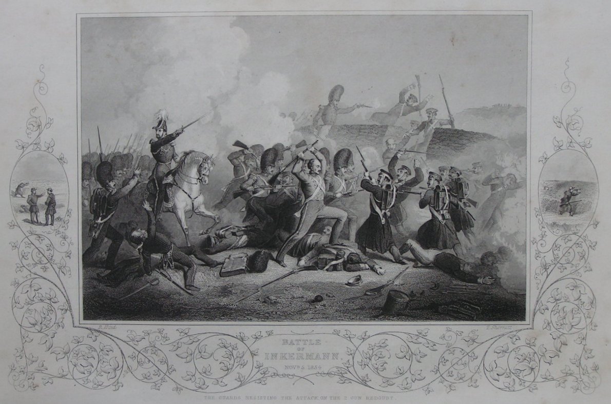 Print - Battle of Inkermann, Nov 5 1854 - Sherratt