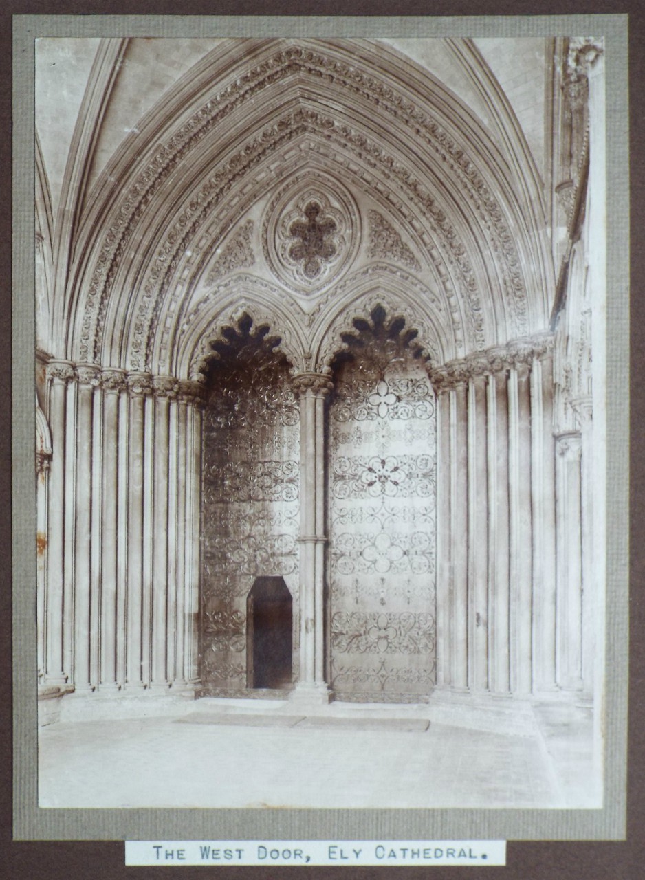 Photograph - The West Door, Ely Cathedral.