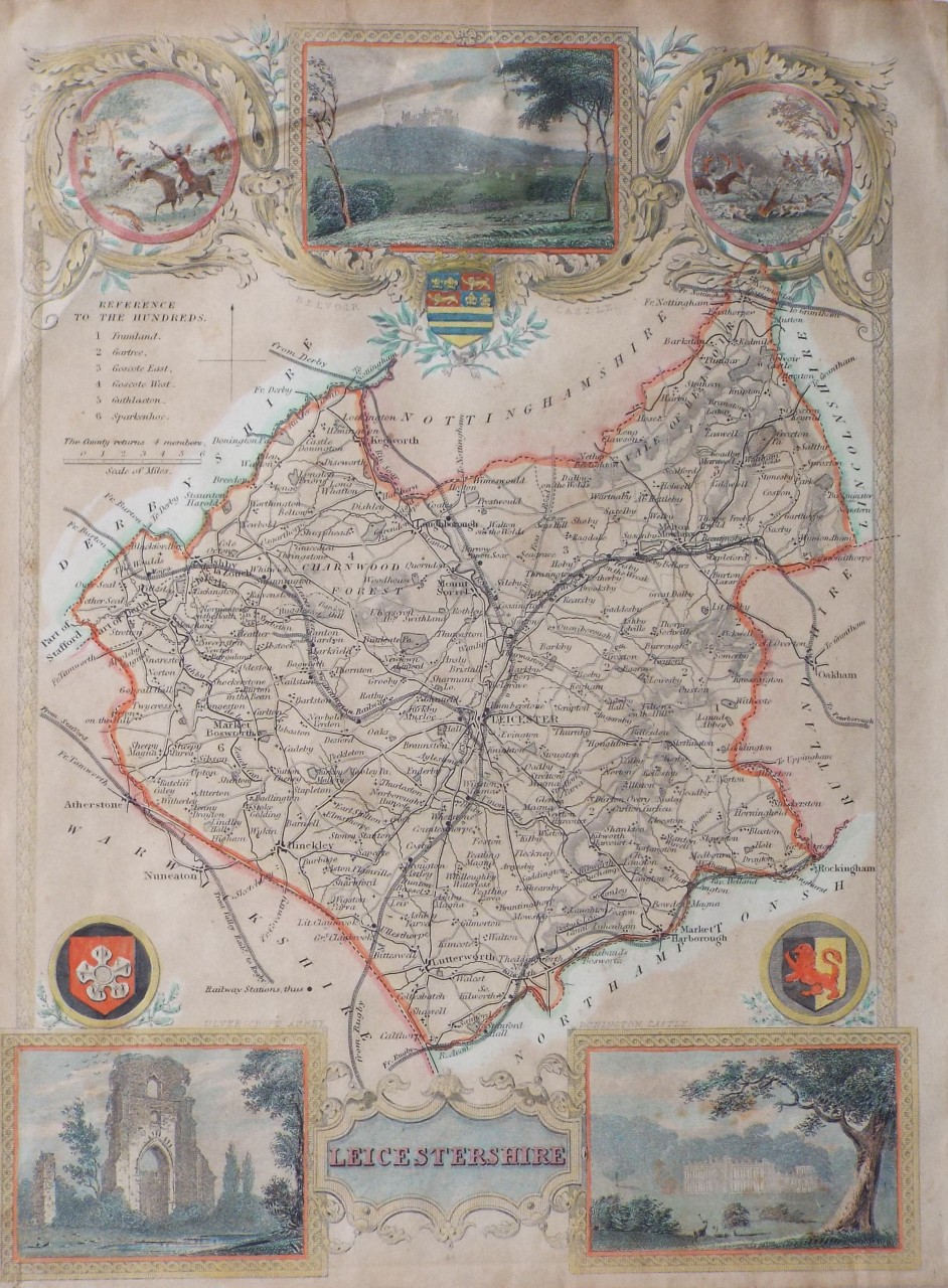 Map of Leicestershire