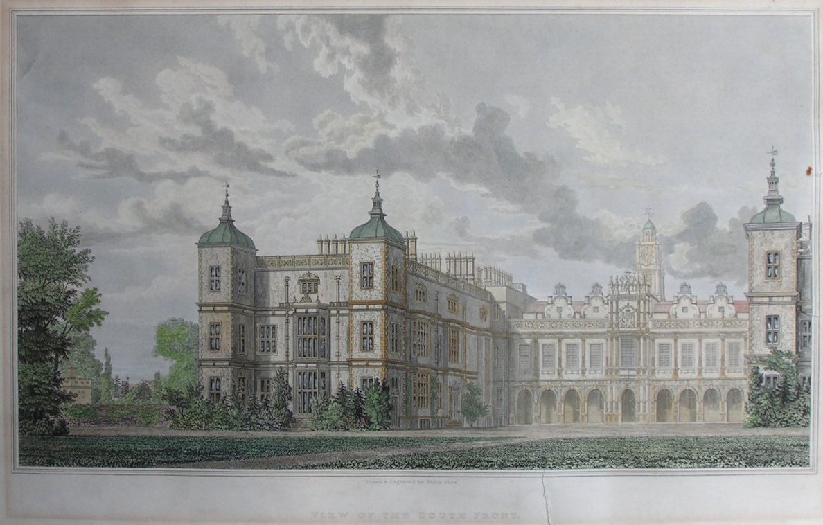 Print - View of the South Front. - Shaw