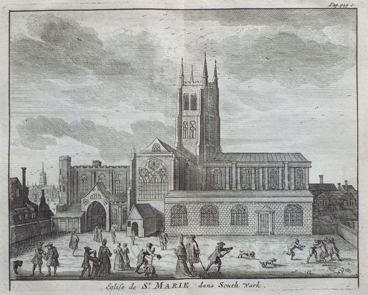 Print - Eglise de St. Mary dans South Wark.