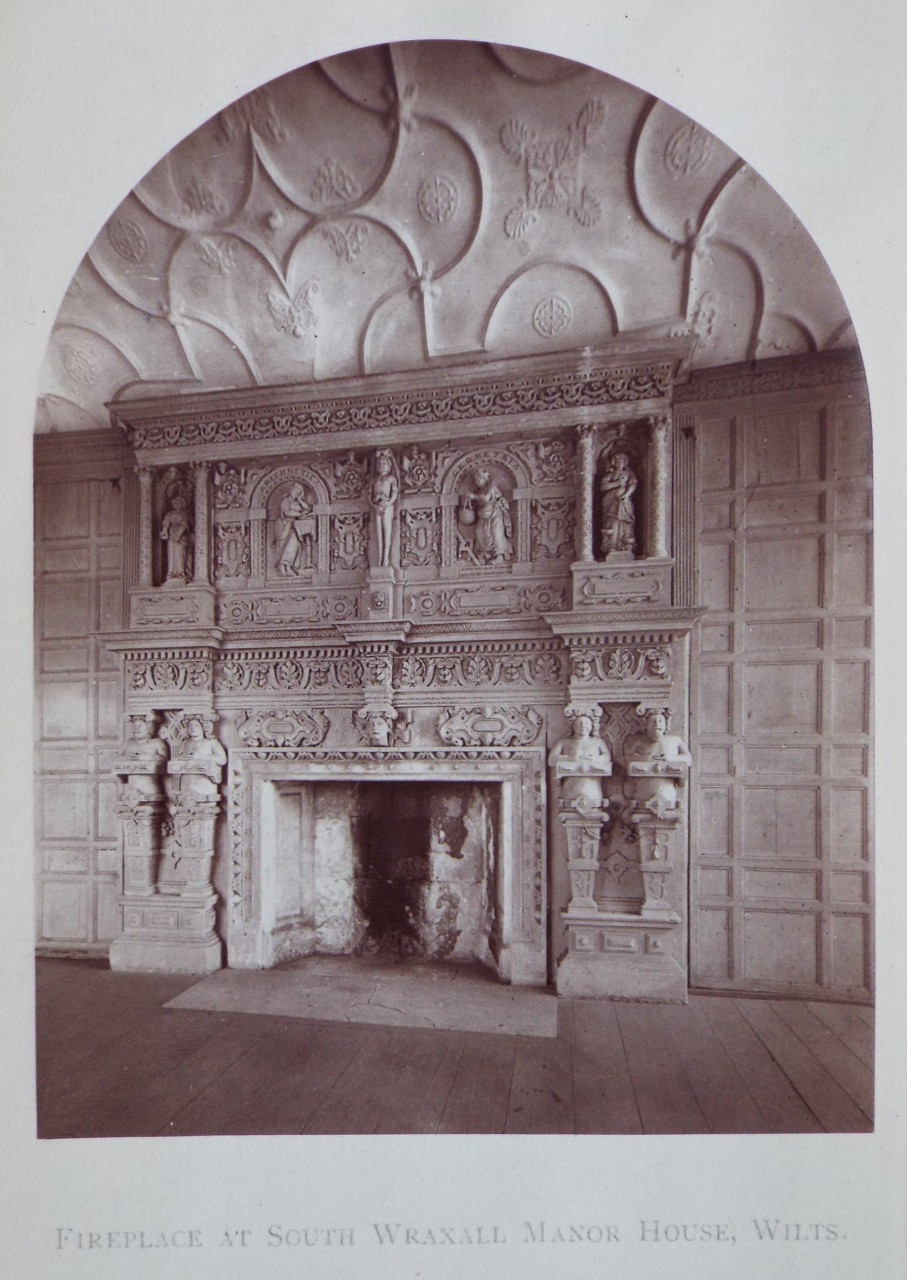 Photorraph - Fireplace at South Wraxhall Manor House, Wilts.