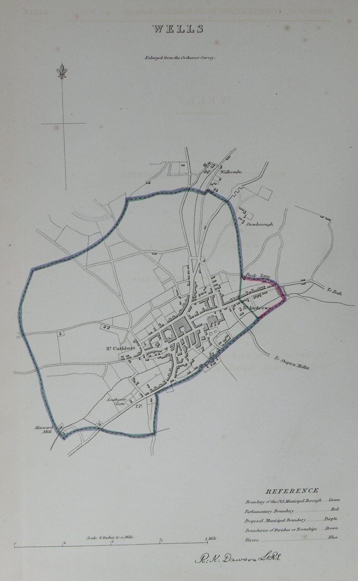 Map of Wells - Wells