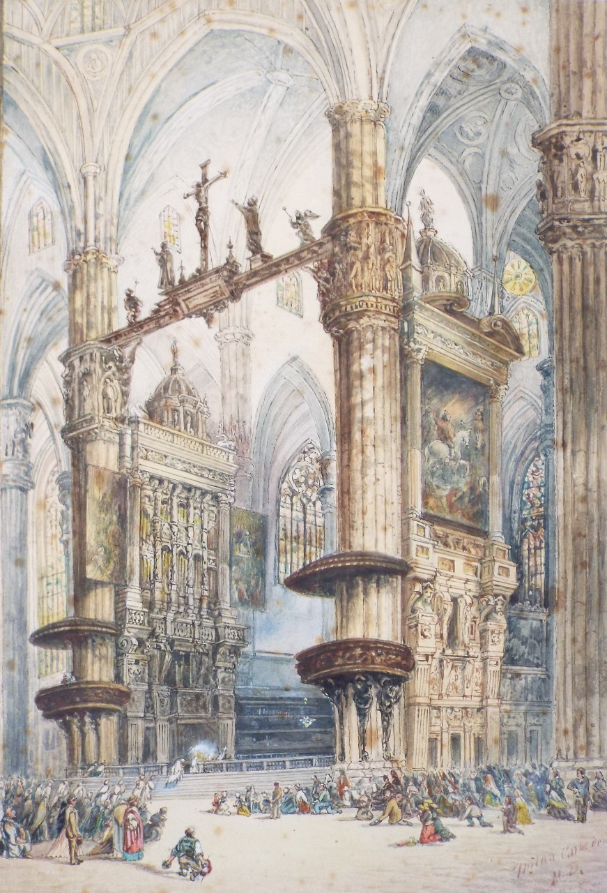 Watercolour - Milan Cathedral