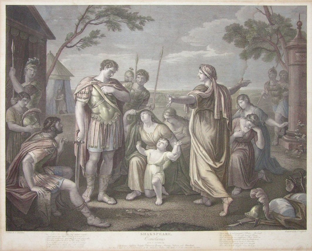 Print - Shakespeare Coriolanus Act V Scene III - Caldwell