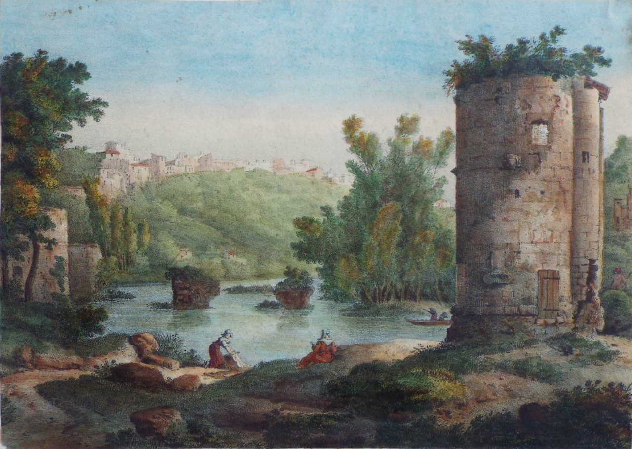 Lithograph - Environs de Poitiers