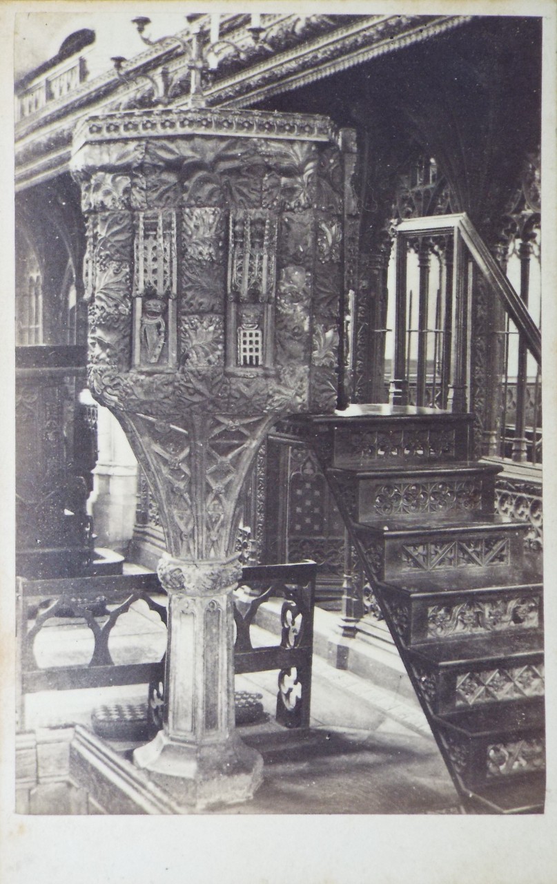 Photograph - Pulpit of St. Savour's Church, Dartmouth