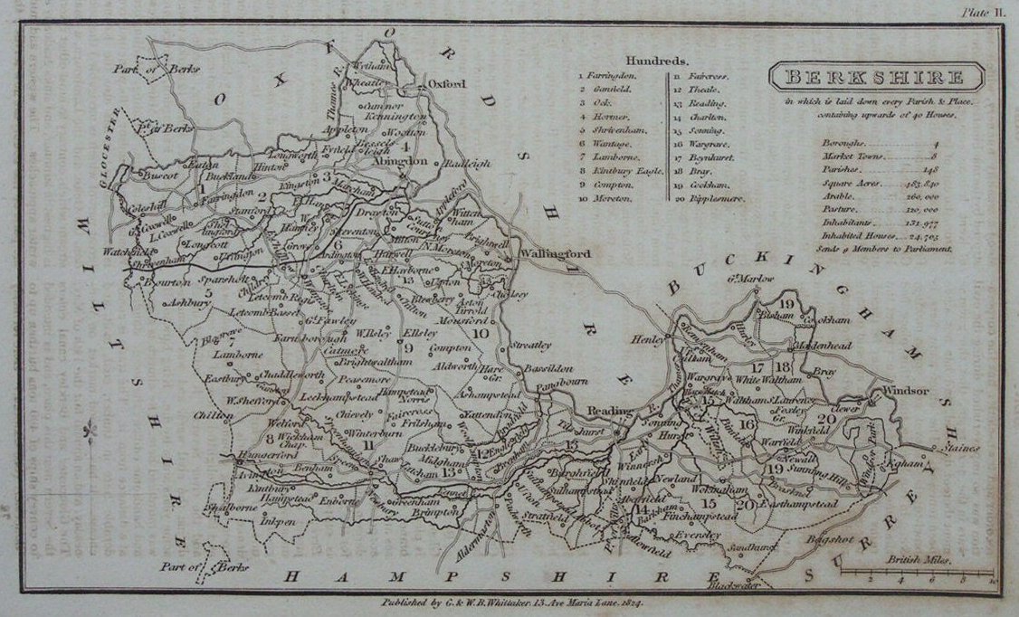 Map of Berkshire - Cooper