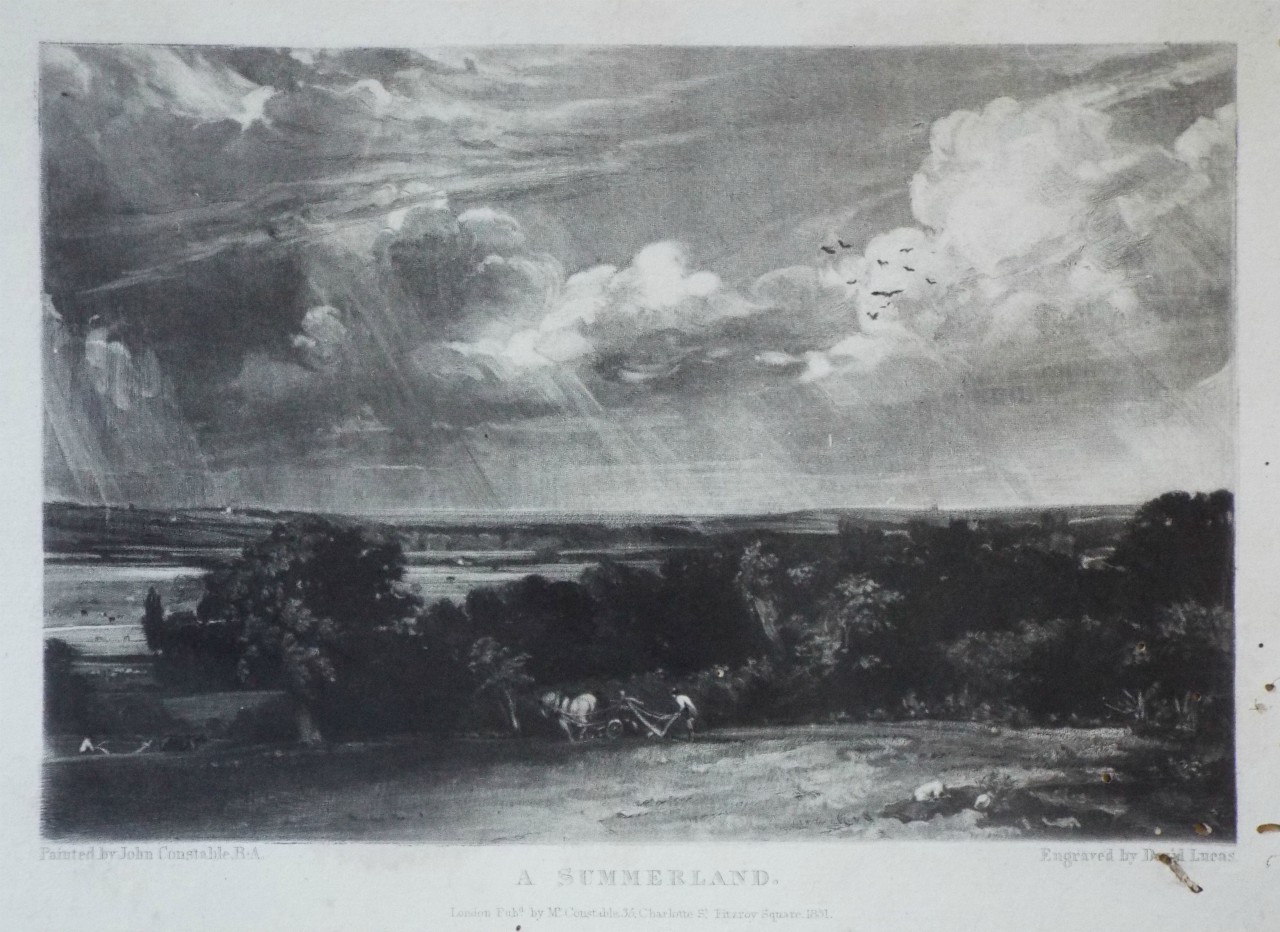 Mezzotint - A Summerland. - Lucas