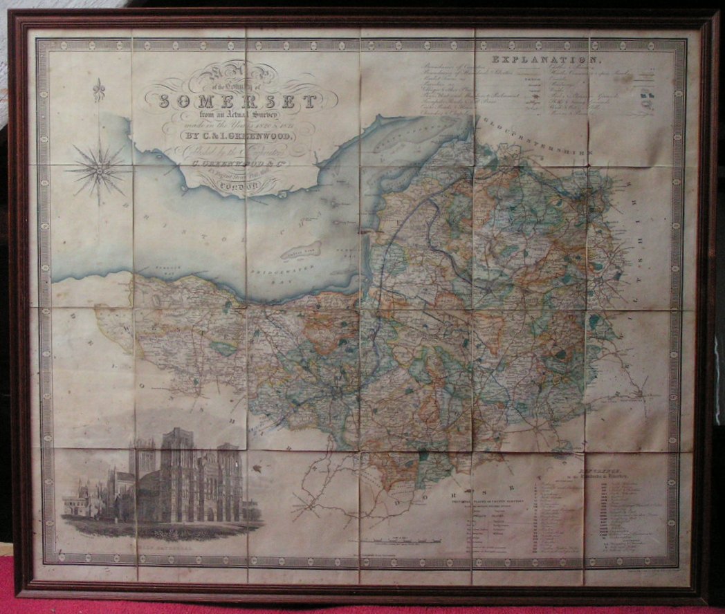 Map of Somerset - Greenwood