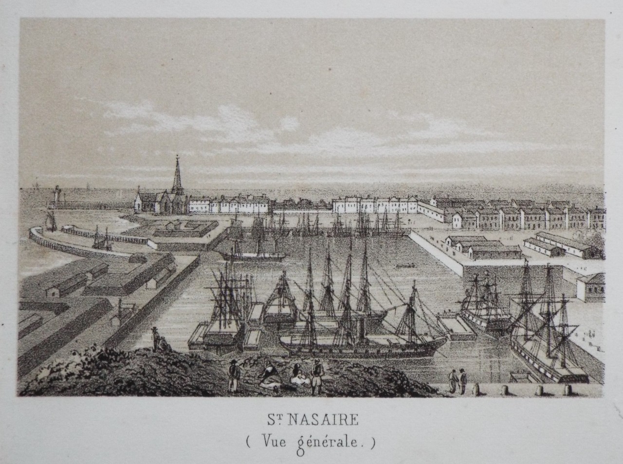 Lithograph - St. Nasaire (Vue generale.)