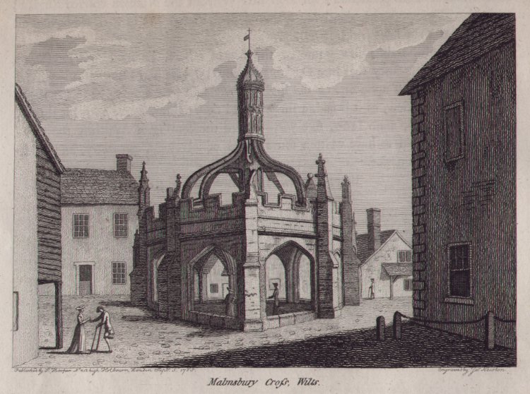 Print - Malmsbury Cross, Wilts - Newton